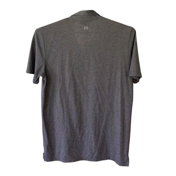 Travis Mathew Endless Horizon Stripe Golf Polo Shirt Gray Men’s Medium - Picture 3 of 6